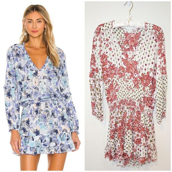 Poupette St Barth Ilona Long Sleeves Mini Dress - Picture 1 of 16